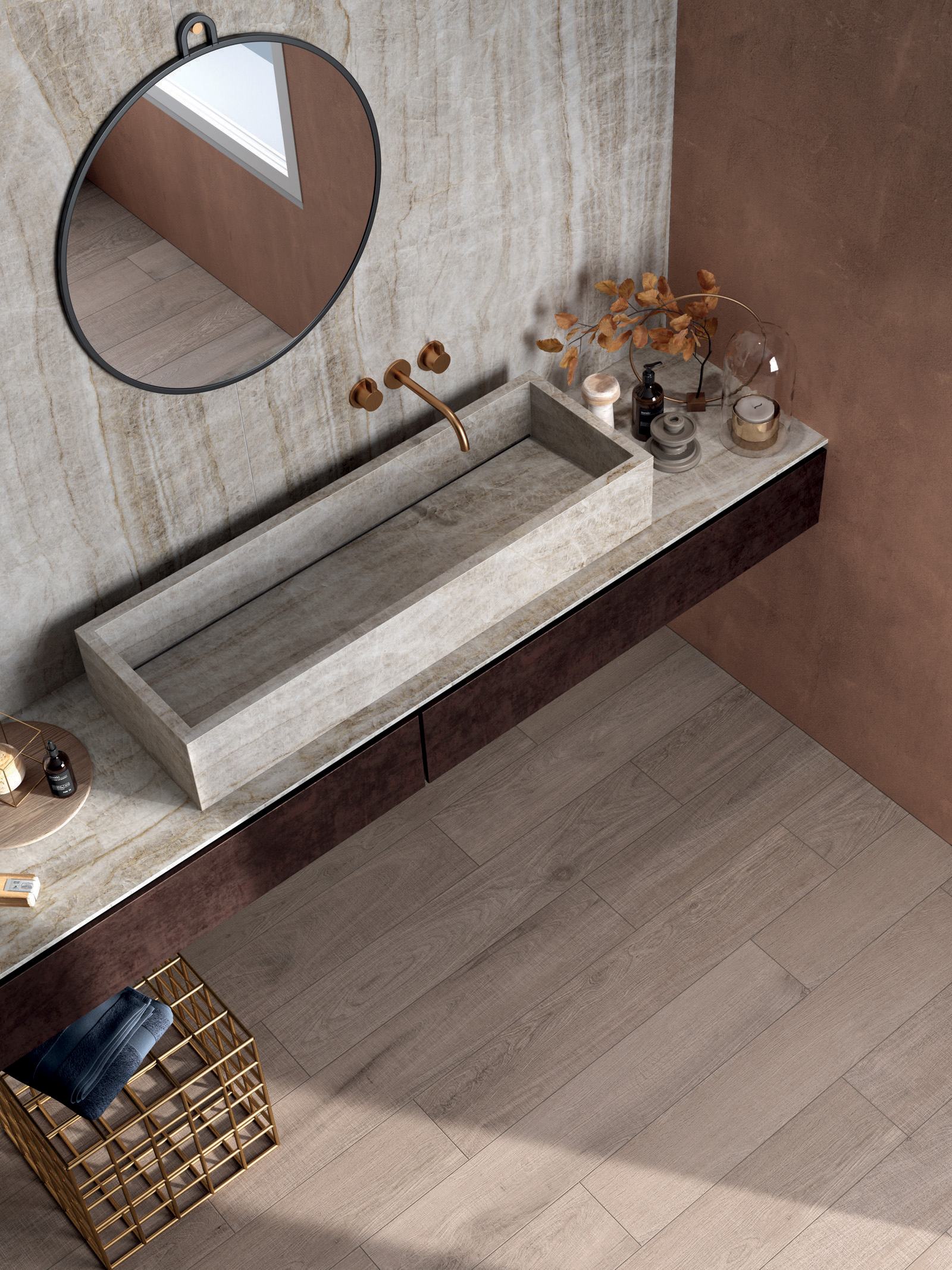 ABK_SENSI_GEMS_TAJ_MAHAL_120X270_SOFT_+_ABKSTONE_163,5X323_TAJ_MAHAL_12_MM_+_CROSSROAD_WOOD_TAN_20X120