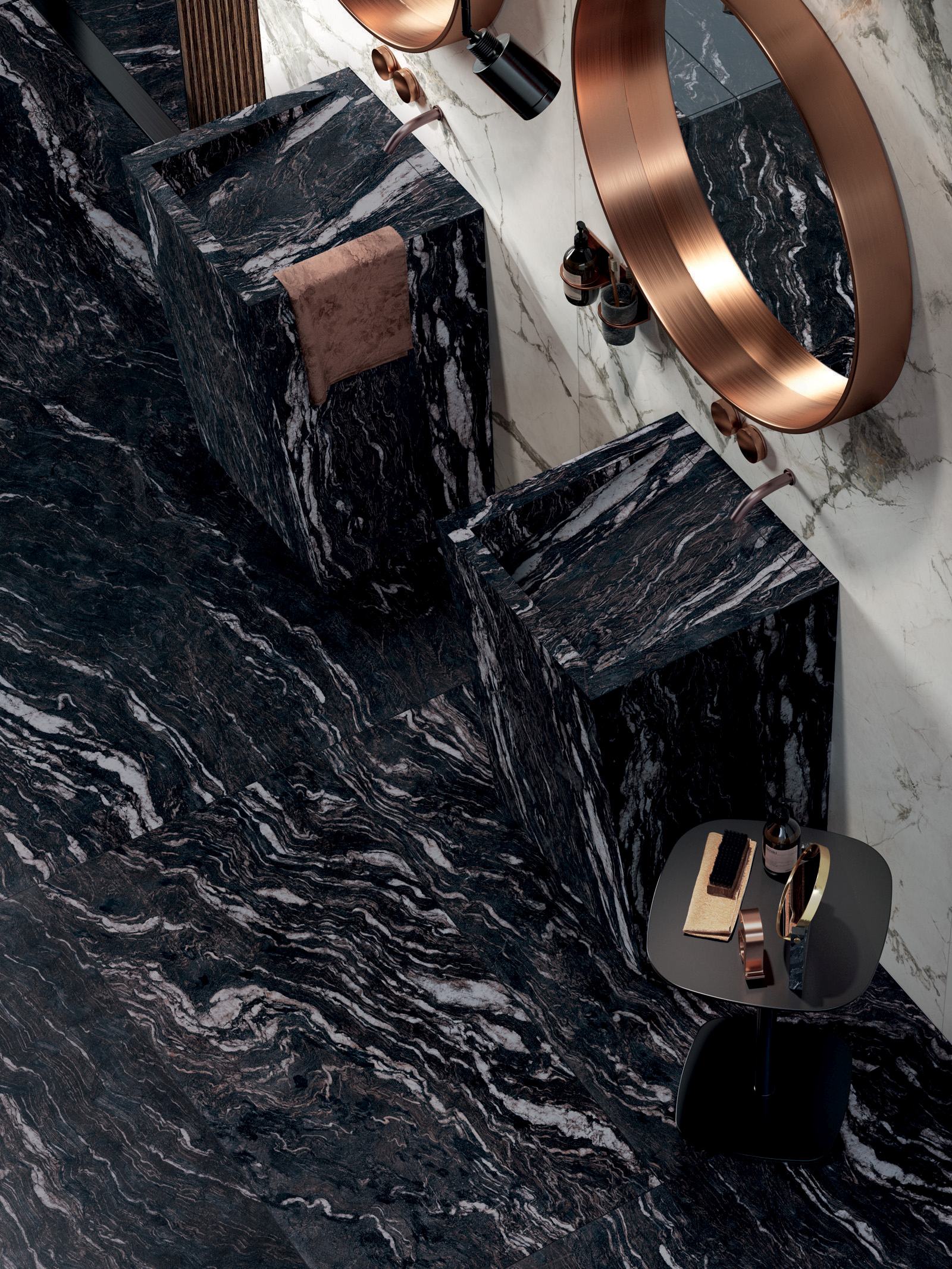 ABK_SENSI_GEMS_TITANIUM_BLACK_120X270,_60X120_LUX_+_SENSI_UP_INVISIBLE_PEARL_60X120_LUX