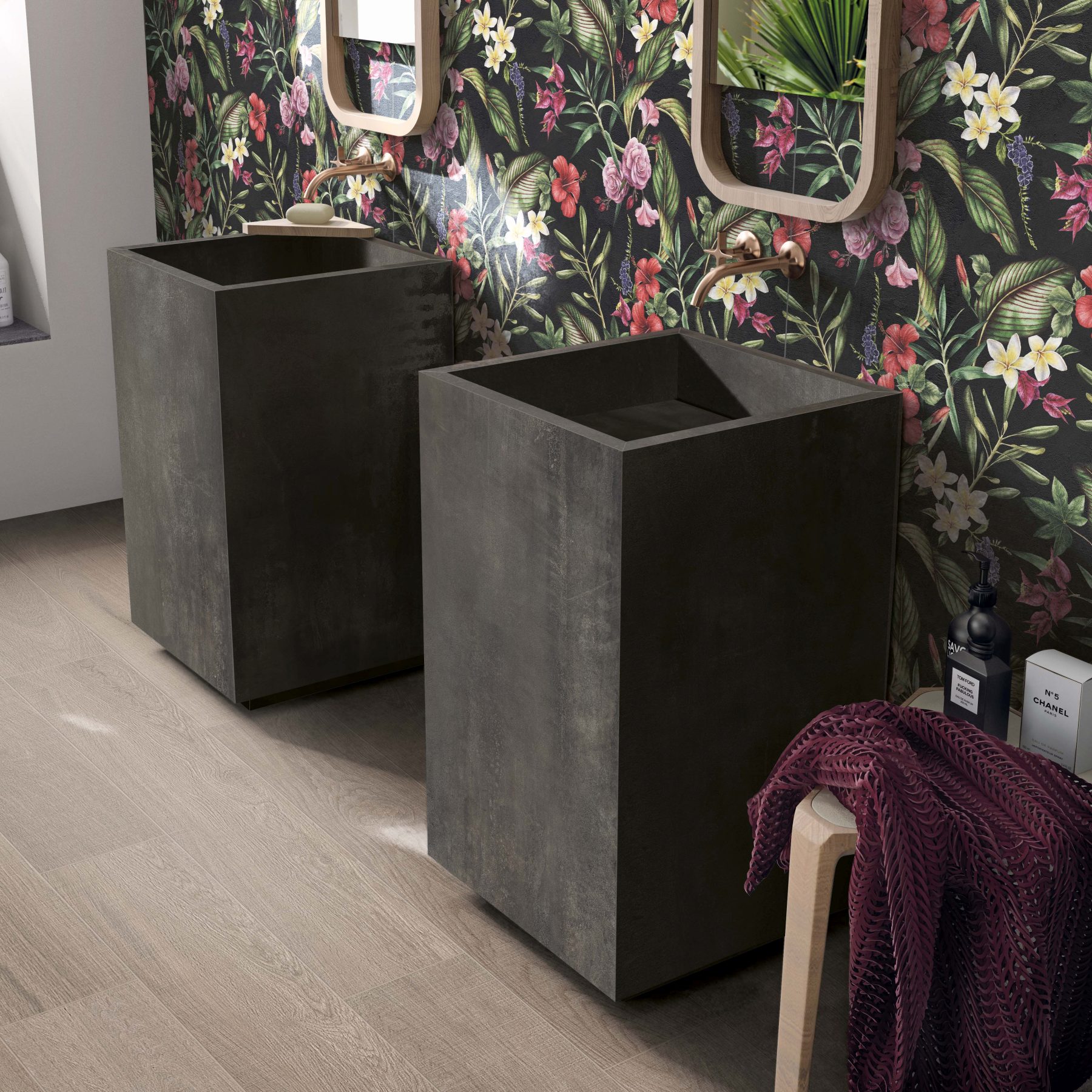 ABK_BATH_DESIGN_Wide&style_tropicana_+_interno_9_dark_+_crossroad_wood_tan